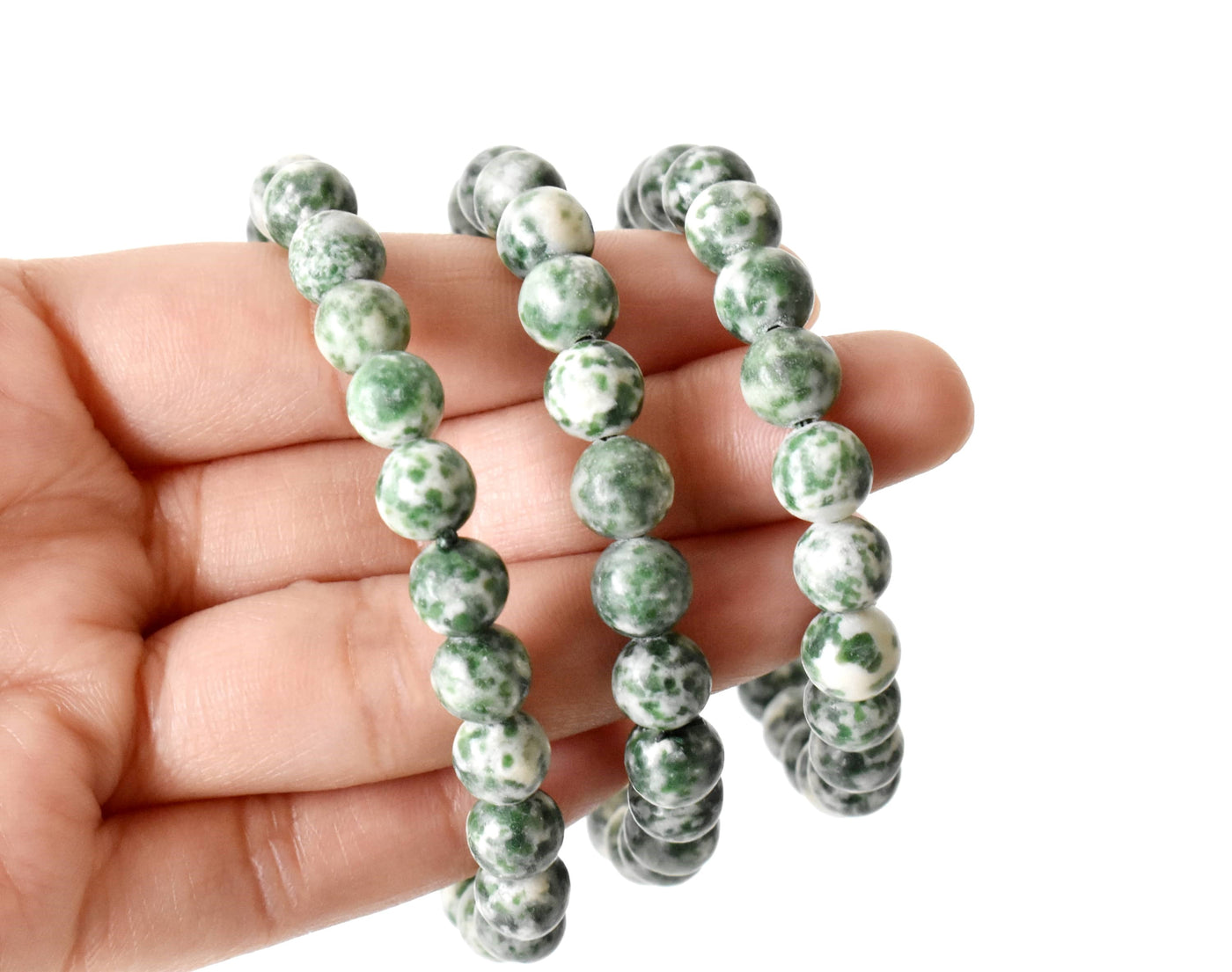 Green Spot Jasper Bracelet (Passion and Creativity)