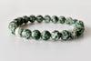 Bracelet de jaspe de tache verte 4 MM, 6 MM, 8 MM, 10 MM, 12 MM Un Bracelet de perles rondes, Bracelet de pierres précieuses Pierres de guérison