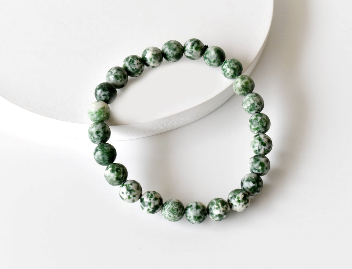 Green Spot Jasper Bracelet (Passion and Creativity)