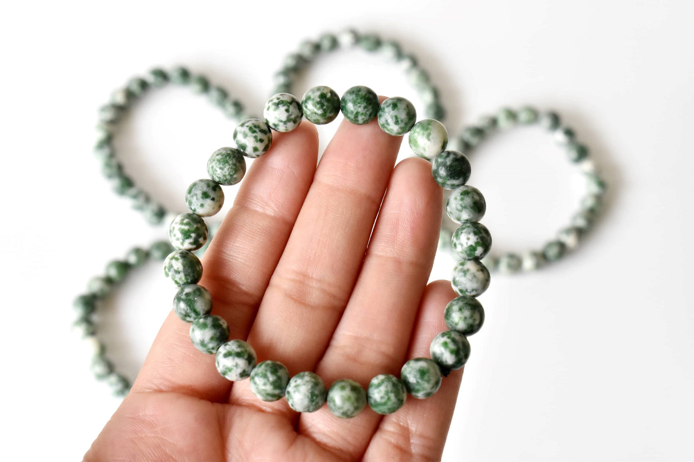 Green Spot Jasper Bracelet (Passion and Creativity)