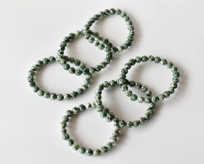 Green Spot Jasper Bracelet (Passion and Creativity)