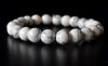 Bracelet Howlite 4MM, 6MM, 8MM, 10MM, 12MM Un Bracelet de perles rondes, Bracelet de pierres précieuses Pierres de guérison