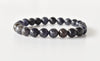 Bracelet Iolite 6 MM, 8 MM, 10 MM AAA Bracelet de Perles Rondes, Bracelet de Pierres Précieuses Pierres de Guérison