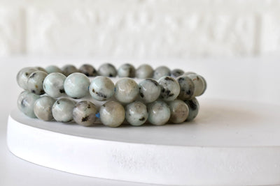 Kiwi Jasper Bracelet (Peace Of Mind and Communicataion)