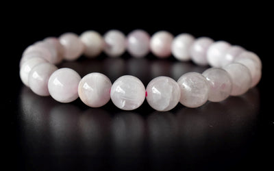 Bracelet Kunzite 6MM, 8MM, 10MM AAA Bracelet de perles rondes, Bracelet de pierres précieuses Pierres de guérison