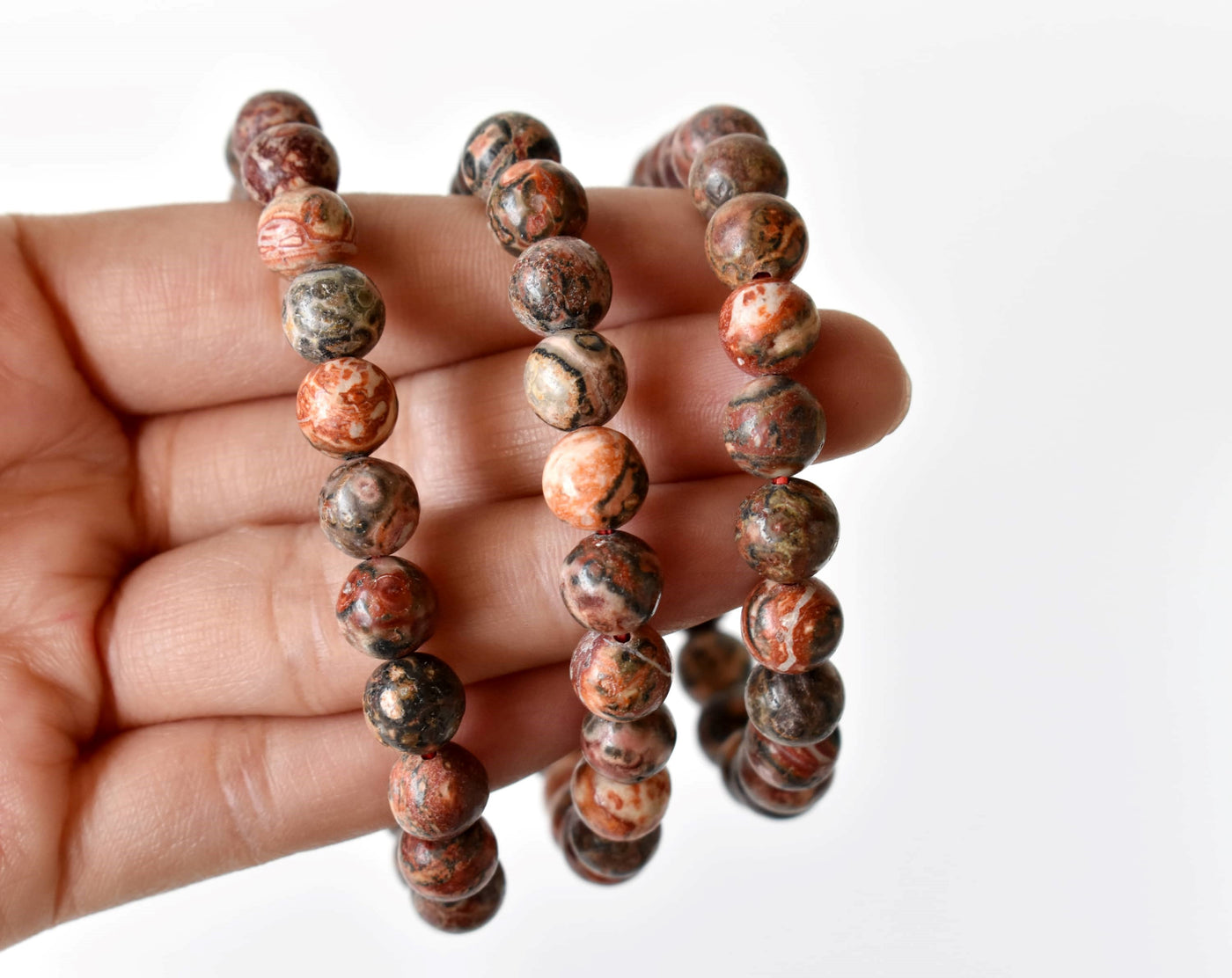 Leopardskin Jasper Bracelet (Leadership and Chakra Cleansing)