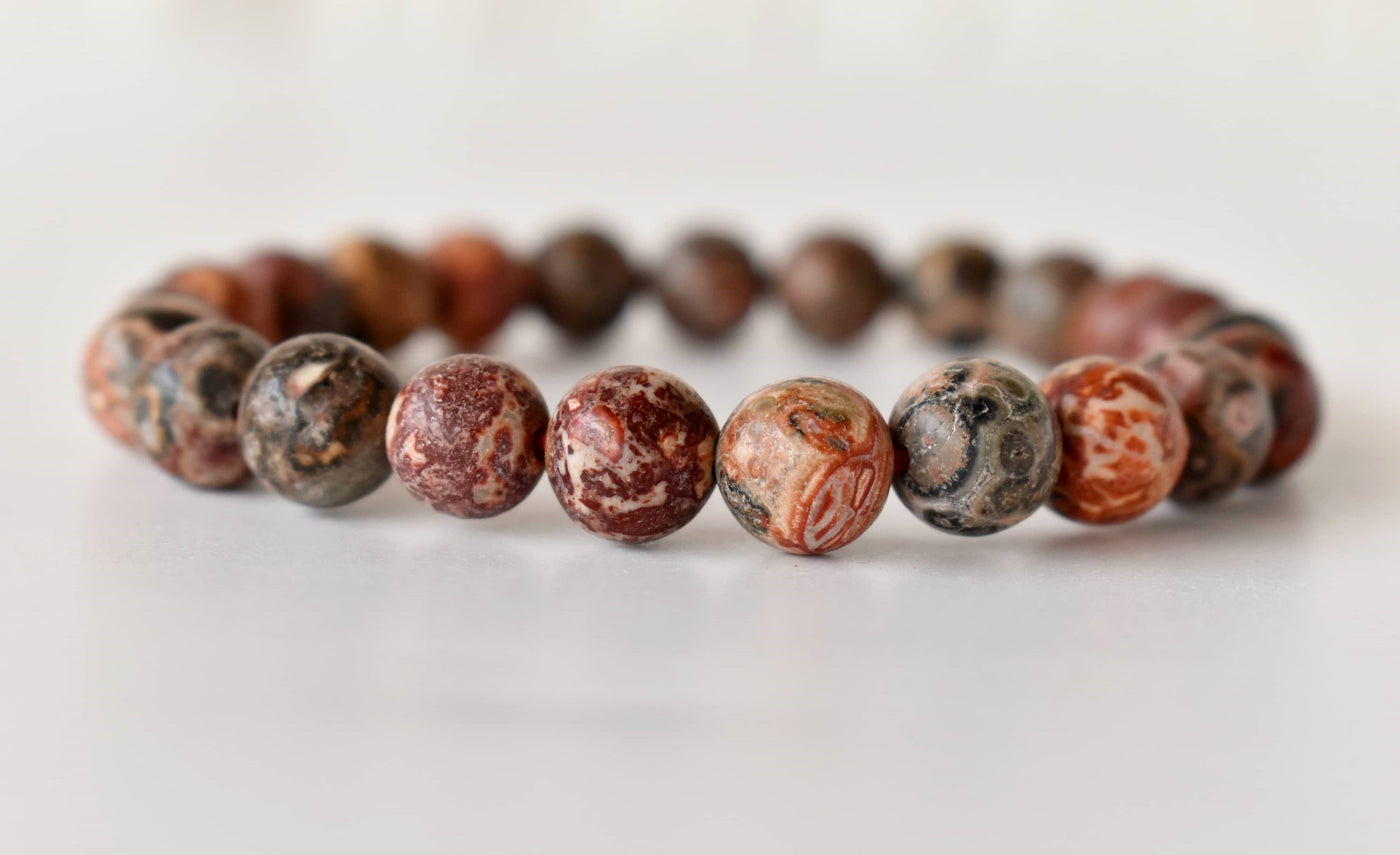 Leopardskin Jasper Bracelet (Leadership and Chakra Cleansing)