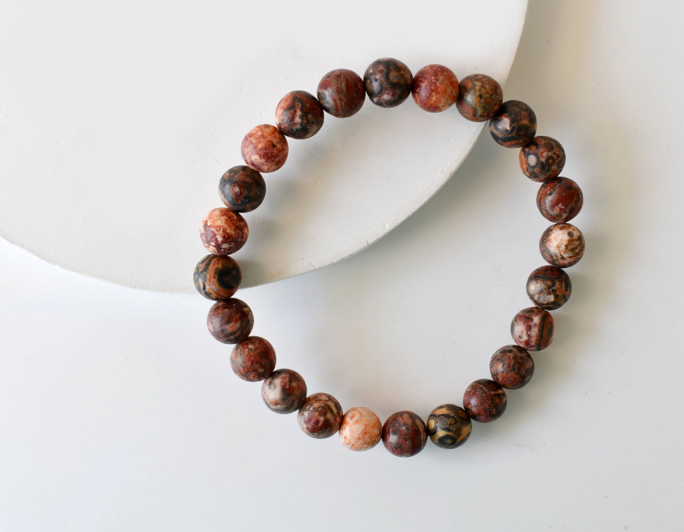 Leopardskin Jasper Bracelet (Leadership and Chakra Cleansing)