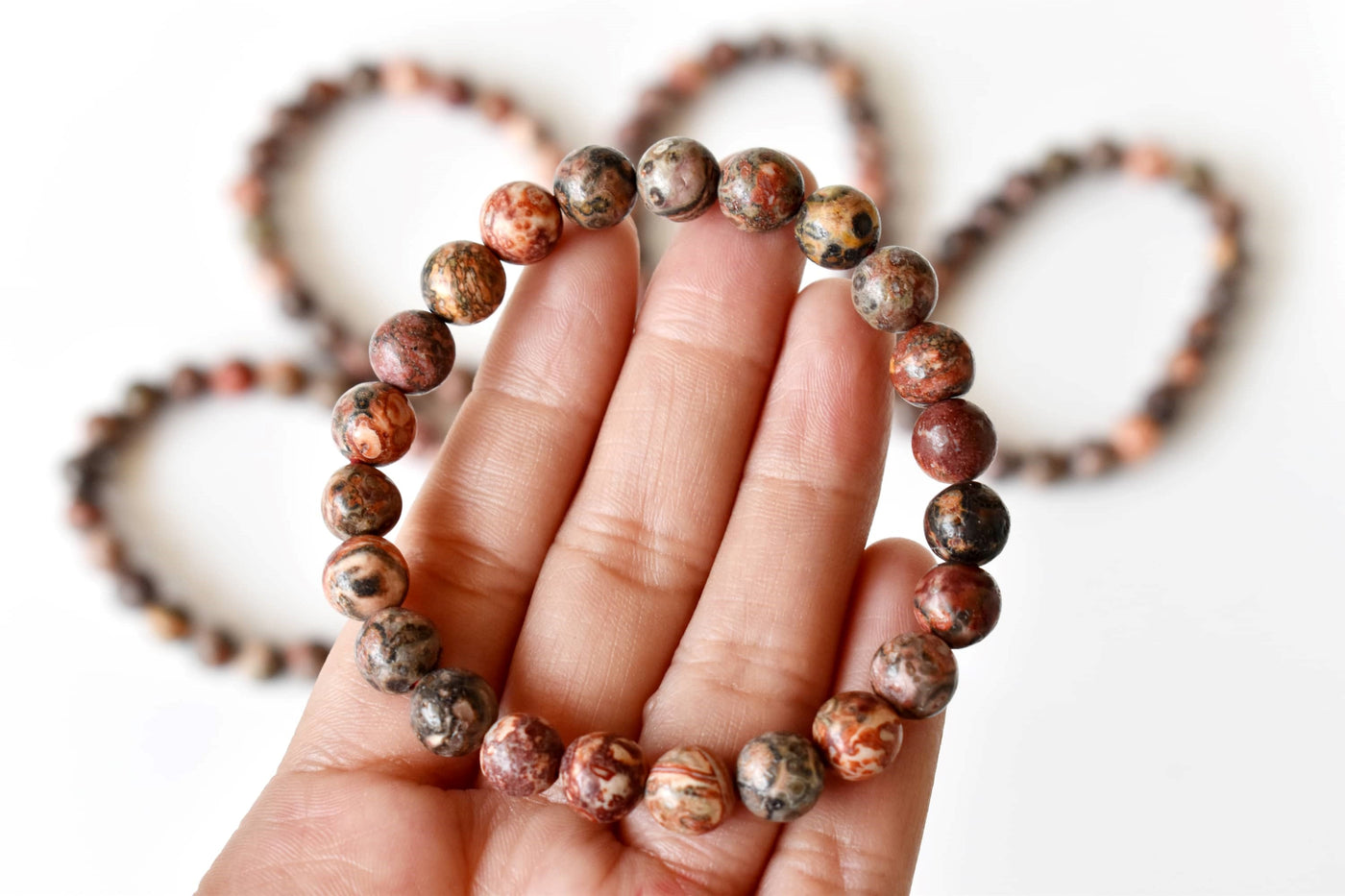 Leopardskin Jasper Bracelet (Leadership and Chakra Cleansing)