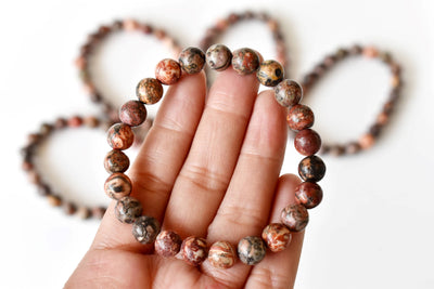 Leopardskin Jasper Bracelet (Leadership and Chakra Cleansing)