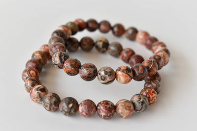 Leopardskin Jasper Bracelet (Leadership and Chakra Cleansing)