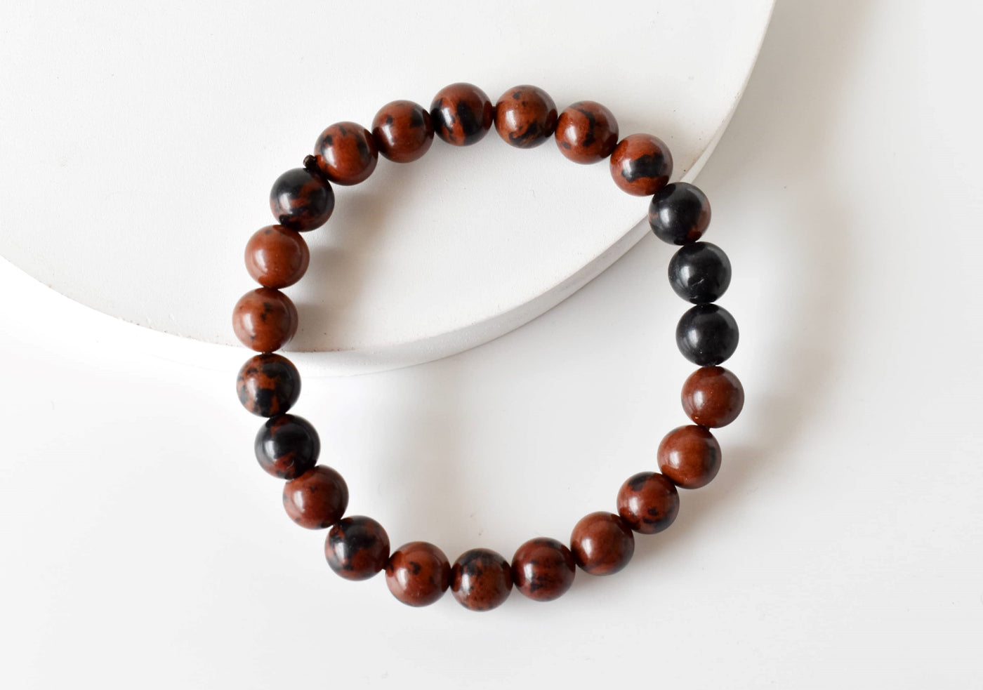 Mahogany Obsidian Bracelet (Creativity and Growth)