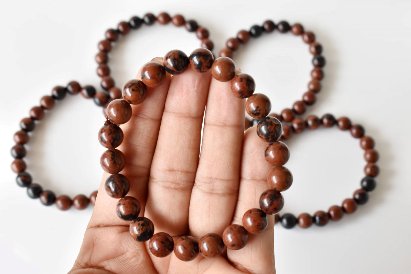 Mahogany Obsidian Bracelet (Creativity and Growth)