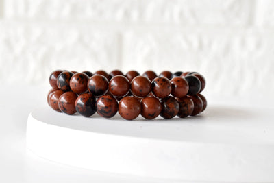 Mahogany Obsidian Bracelet (Creativity and Growth)