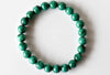 Bracelet Malachite 6MM, 8MM, 10MM AAA Bracelet Perle Ronde, Pierres Précieuses Bracelet Pierres de Guérison