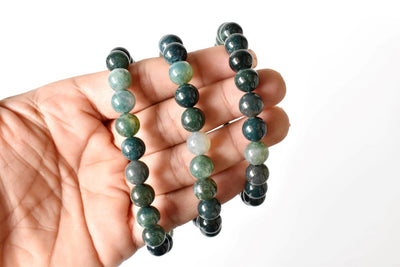 Moss Agate Bracelet (Balance and Communication)