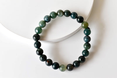 Moss Agate Bracelet (Balance and Communication)