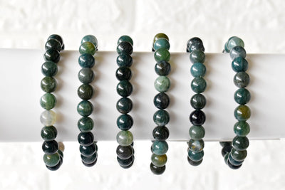 Moss Agate Bracelet (Balance and Communication)