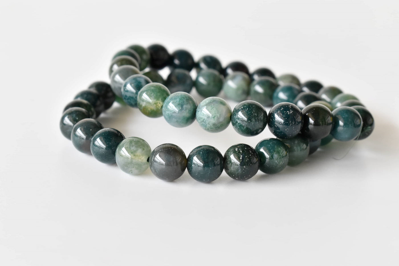 Moss Agate Bracelet (Balance and Communication)