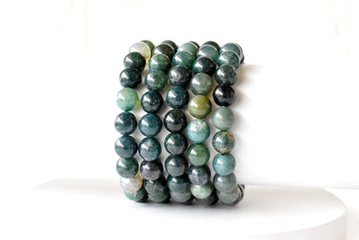 Moss Agate Bracelet (Balance and Communication)