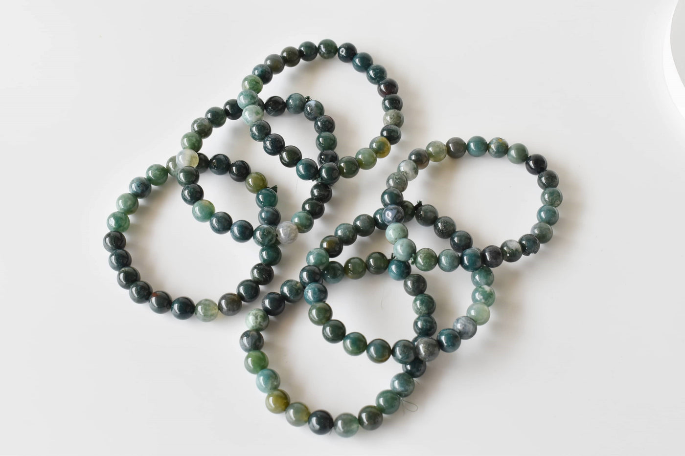 Moss Agate Bracelet (Balance and Communication)