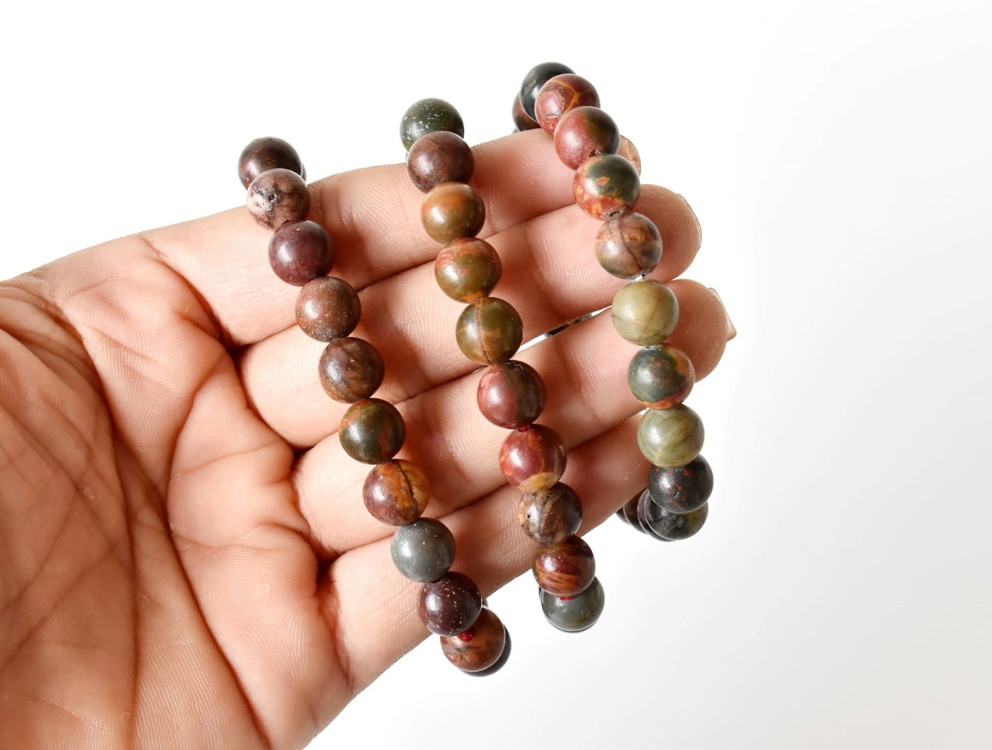 Mulit Picasso Jasper Bracelet (Control and Self-Discipline )