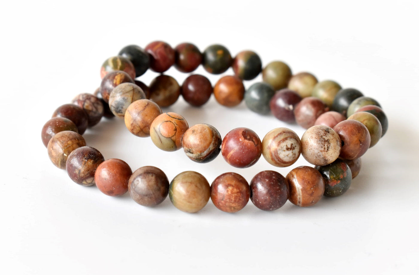 Mulit Picasso Jasper Bracelet (Control and Self-Discipline )