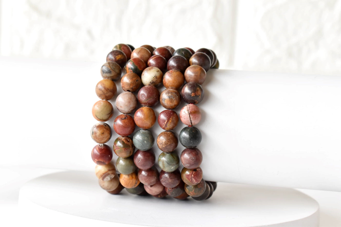 Mulit Picasso Jasper Bracelet (Control and Self-Discipline )