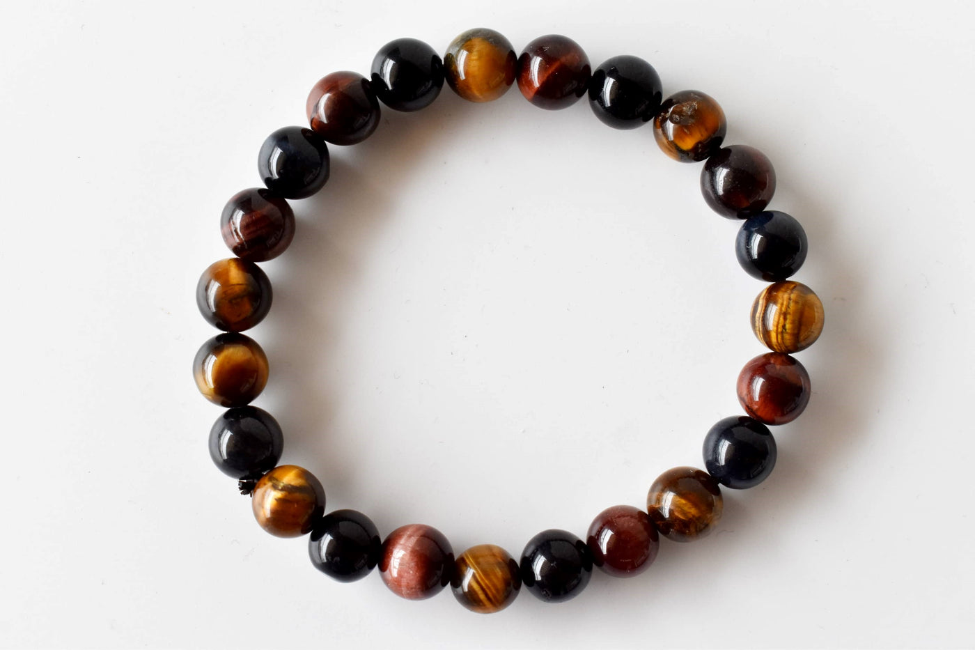 Multi Tiger Eye Bracelet (Self-Confidence, Spiritual Stability,)