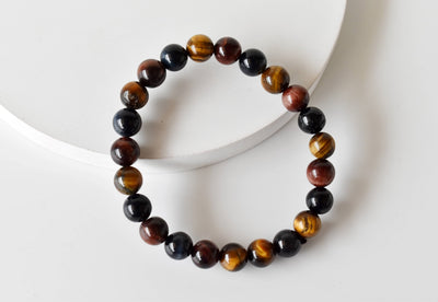 Multi Tiger Eye Bracelet (Self-Confidence, Spiritual Stability,)