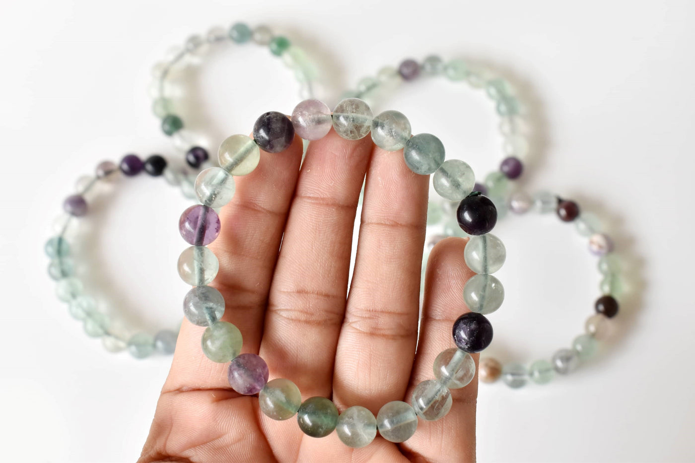 Multi Fluorite Bracelet (Self-Discipline and Clarity)