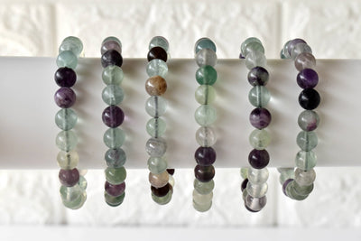 Multi Fluorite Bracelet (Self-Discipline and Clarity)