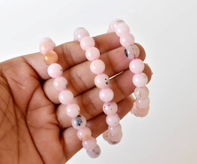 Pink Opal Bracelet (Mastering Fear and Wisdom)