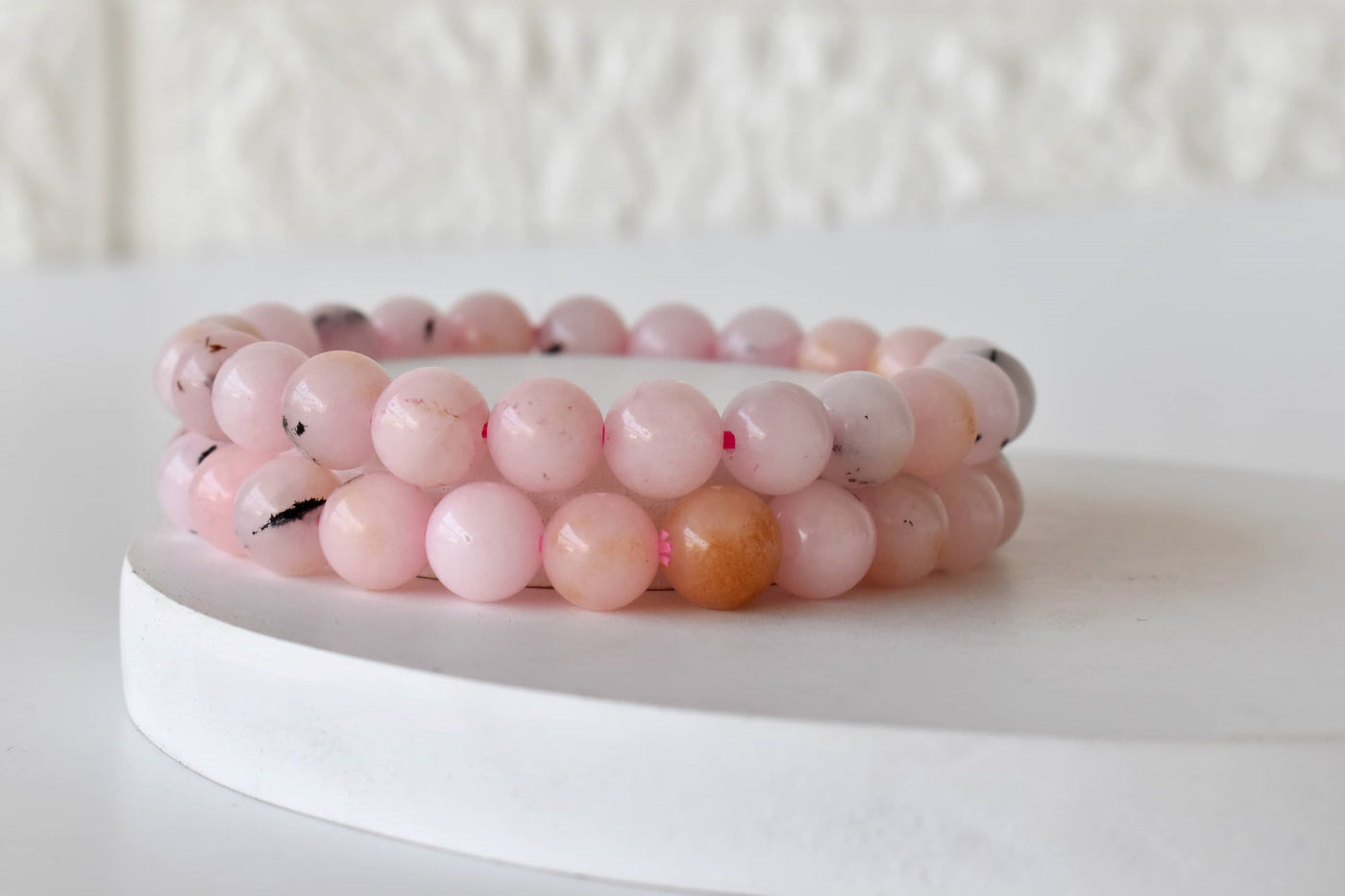 Pink Opal Bracelet (Mastering Fear and Wisdom)