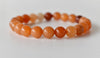 Bracelet Aventurine rouge, 6MM, 8MM, 10MM A Bracelet de perles rondes, Bracelet de pierres précieuses Pierres de guérison