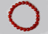 Bracelet Onyx Rouge 4MM, 6MM, 8MM, 10MM, 12MM Un Bracelet Perle Ronde, Bracelet Pierres Précieuses Pierres de Guérison