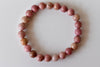 Bracelet Rhodochrosite 4 MM, 6 MM, 8 MM, 10 MM, 12 MM Un Bracelet de perles rondes, Bracelet de pierres précieuses Pierres de guérison