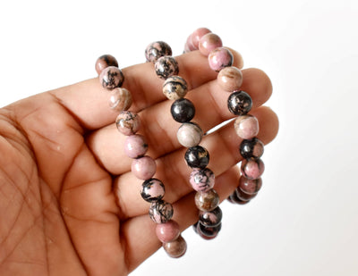 Rhodonite Bracelet (Empathy and Dispelling Negative Energy)