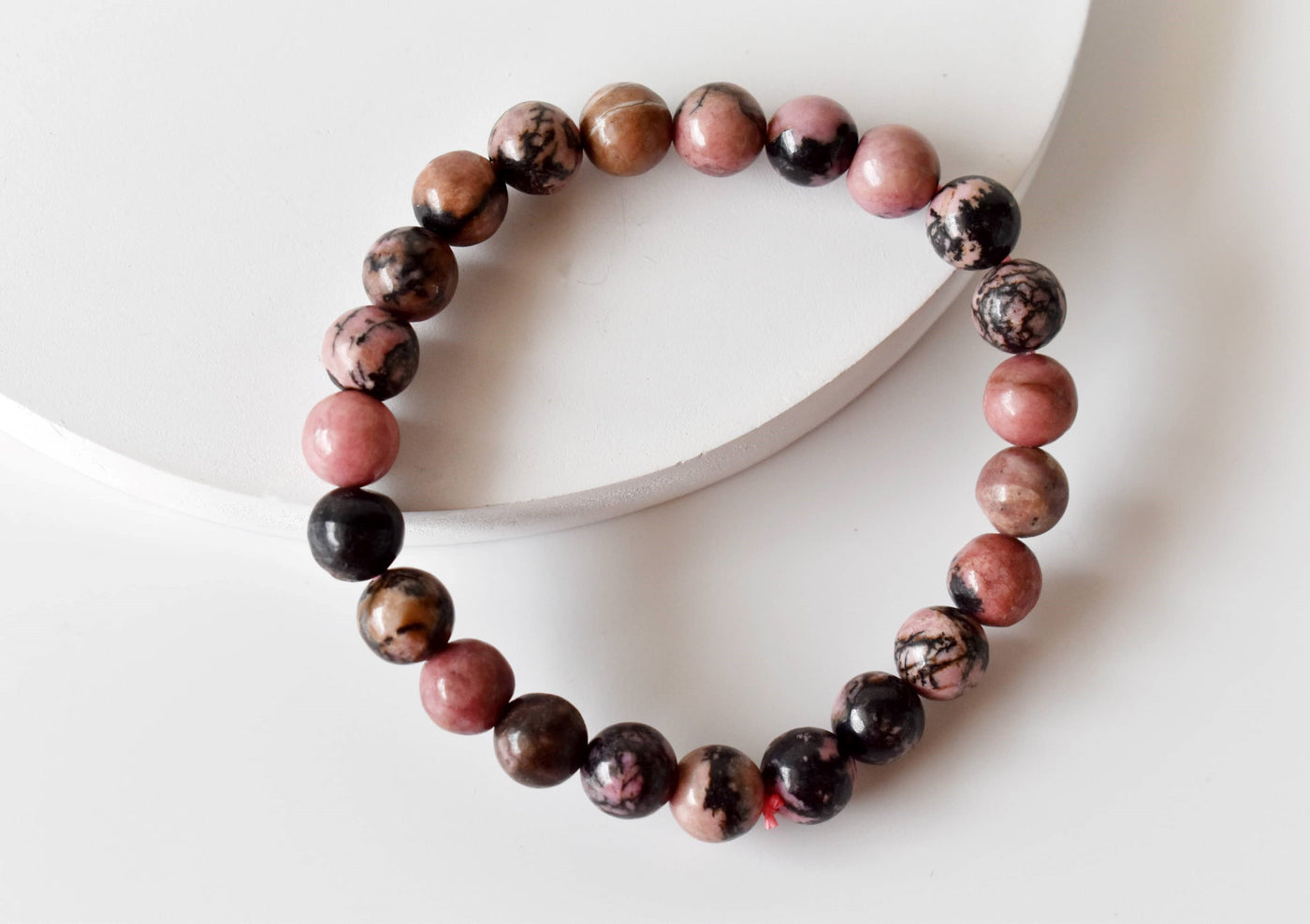 Rhodonite Bracelet (Empathy and Dispelling Negative Energy)