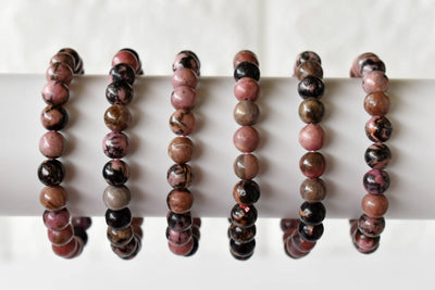 Rhodonite Bracelet (Empathy and Dispelling Negative Energy)