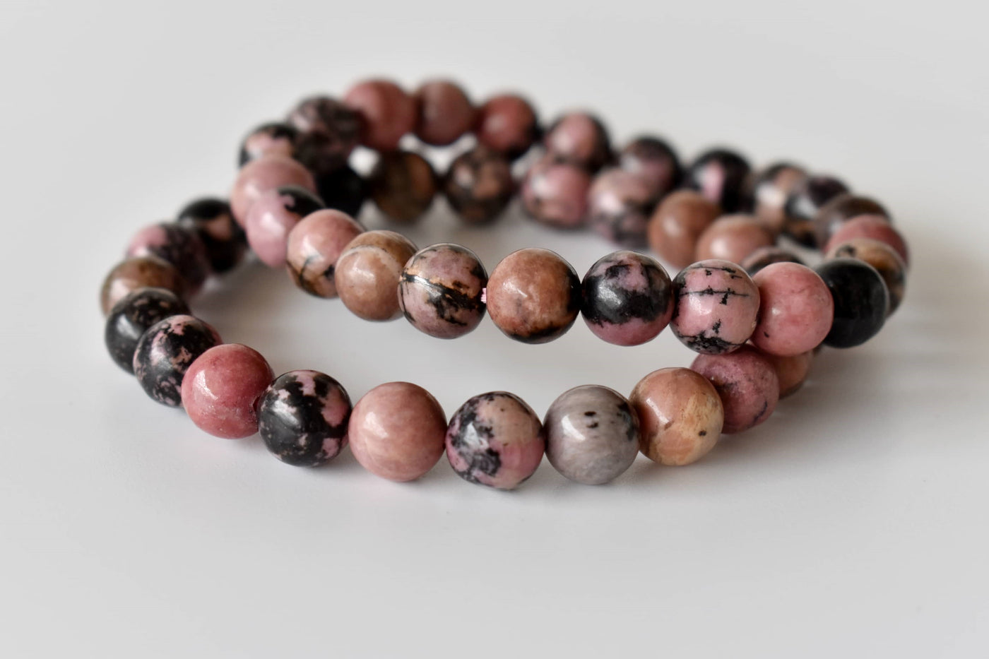 Rhodonite Bracelet (Empathy and Dispelling Negative Energy)