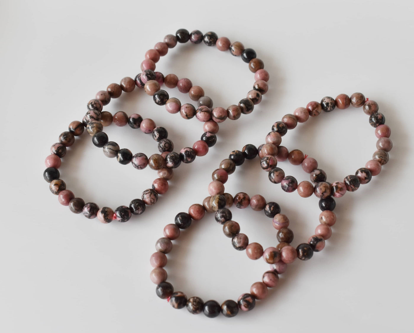 Rhodonite Bracelet (Empathy and Dispelling Negative Energy)