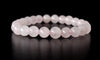 Bracelet Quartz Rose 4MM, 6MM, 8MM, 10MM, 12MM AAA Perle Ronde Bracelet Quartz Rose en ligne