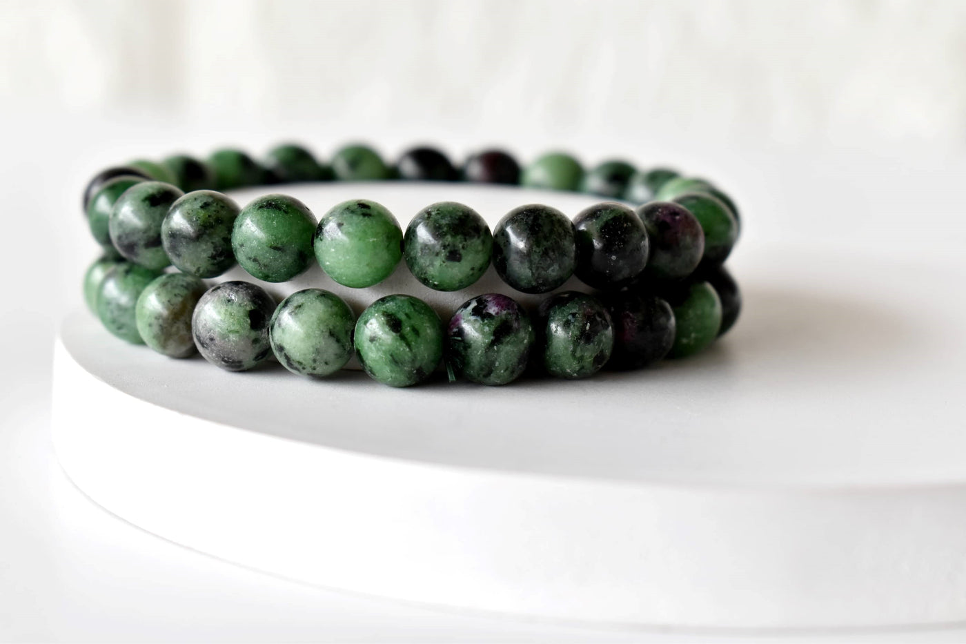 Ruby Zoisite Bracelet (Masculine & Feminine Energies and Harmony )