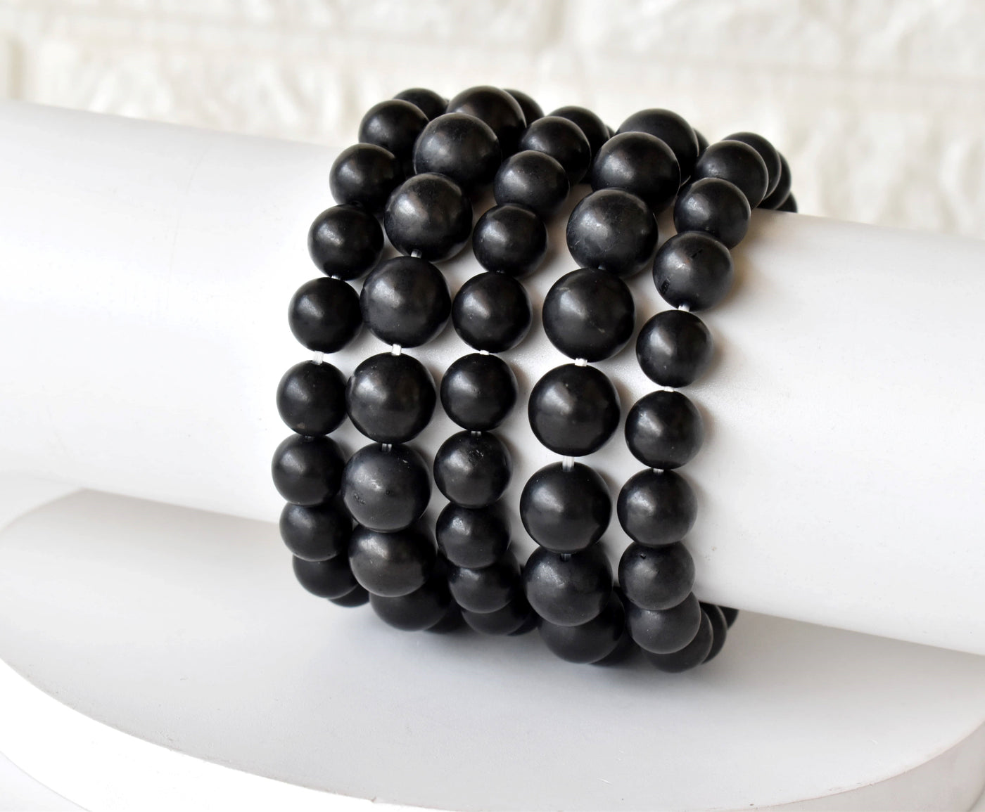 Black Shungite Bracelet (Cleansing and Elimination Toxins)