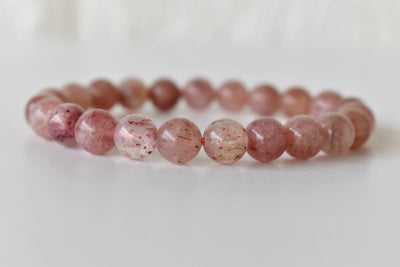 Strawberry Quartz Bracelet (Attraction and Emotional Calmness)