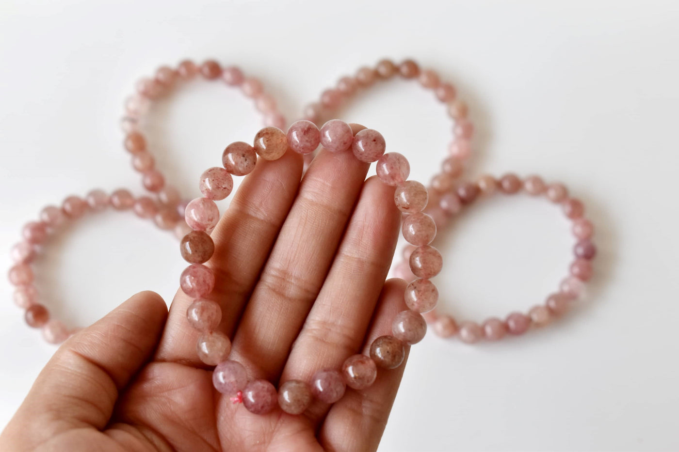 Strawberry Quartz Bracelet (Attraction and Emotional Calmness)