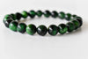 Bracelet vert oeil de chat tigre 4MM, 6MM, 8MM, 10MM, 12MM H Bracelet de perles rondes, Bracelet de pierres précieuses pierres de guérison