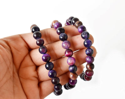 Violet Tiger Cats Eye Bracelet (Creativity and Intuition)