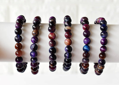 Violet Tiger Cats Eye Bracelet (Creativity and Intuition)